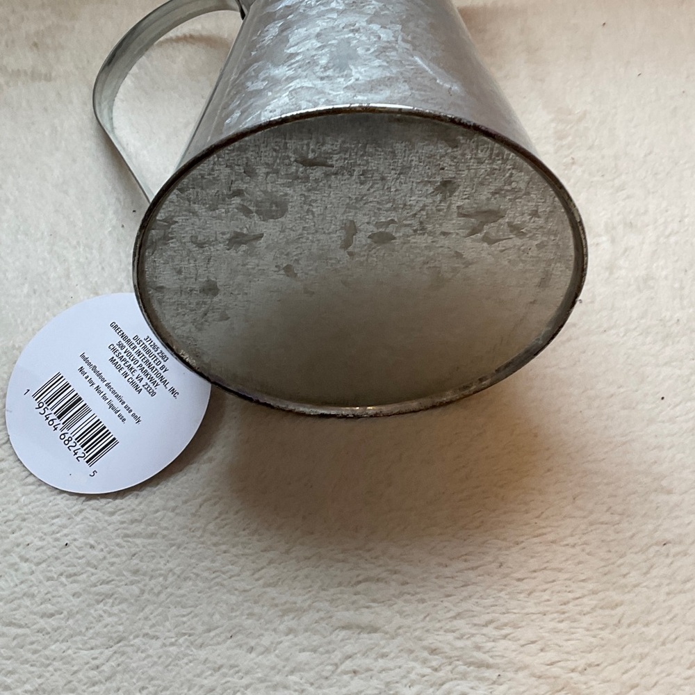 Rustic Silver Holiday Pitcher - Picture 7 of 7